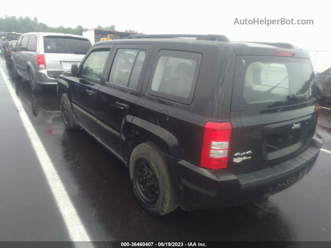 2008 Jeep Patriot Sport Black vin: 1J8FF28W28D702783