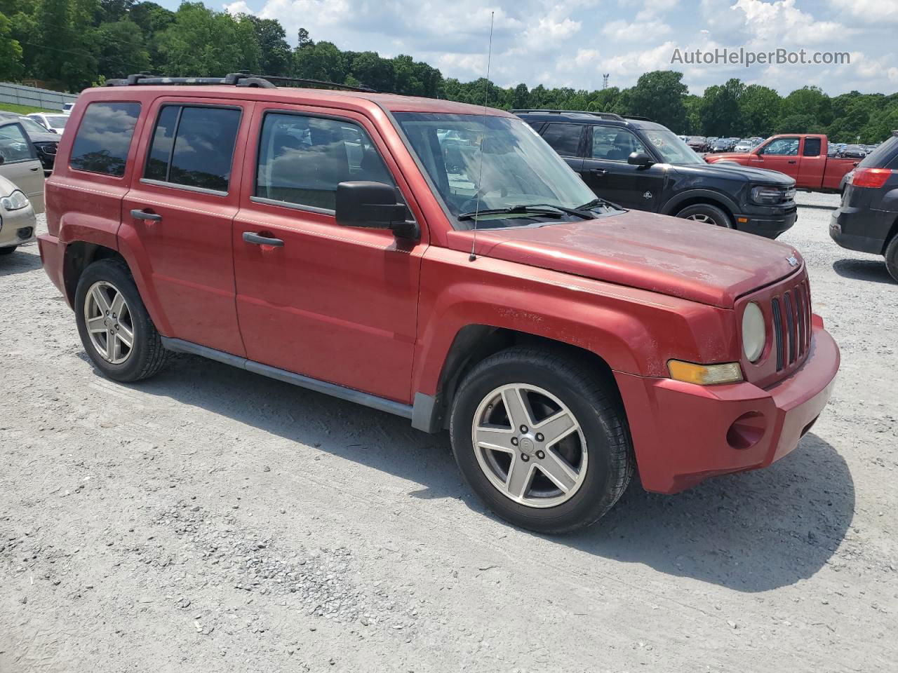 2008 Jeep Patriot Sport Burgundy vin: 1J8FF28W38D514788