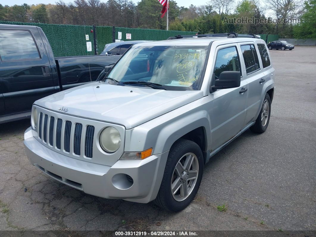 2008 Jeep Patriot Sport Silver vin: 1J8FF28W38D603177