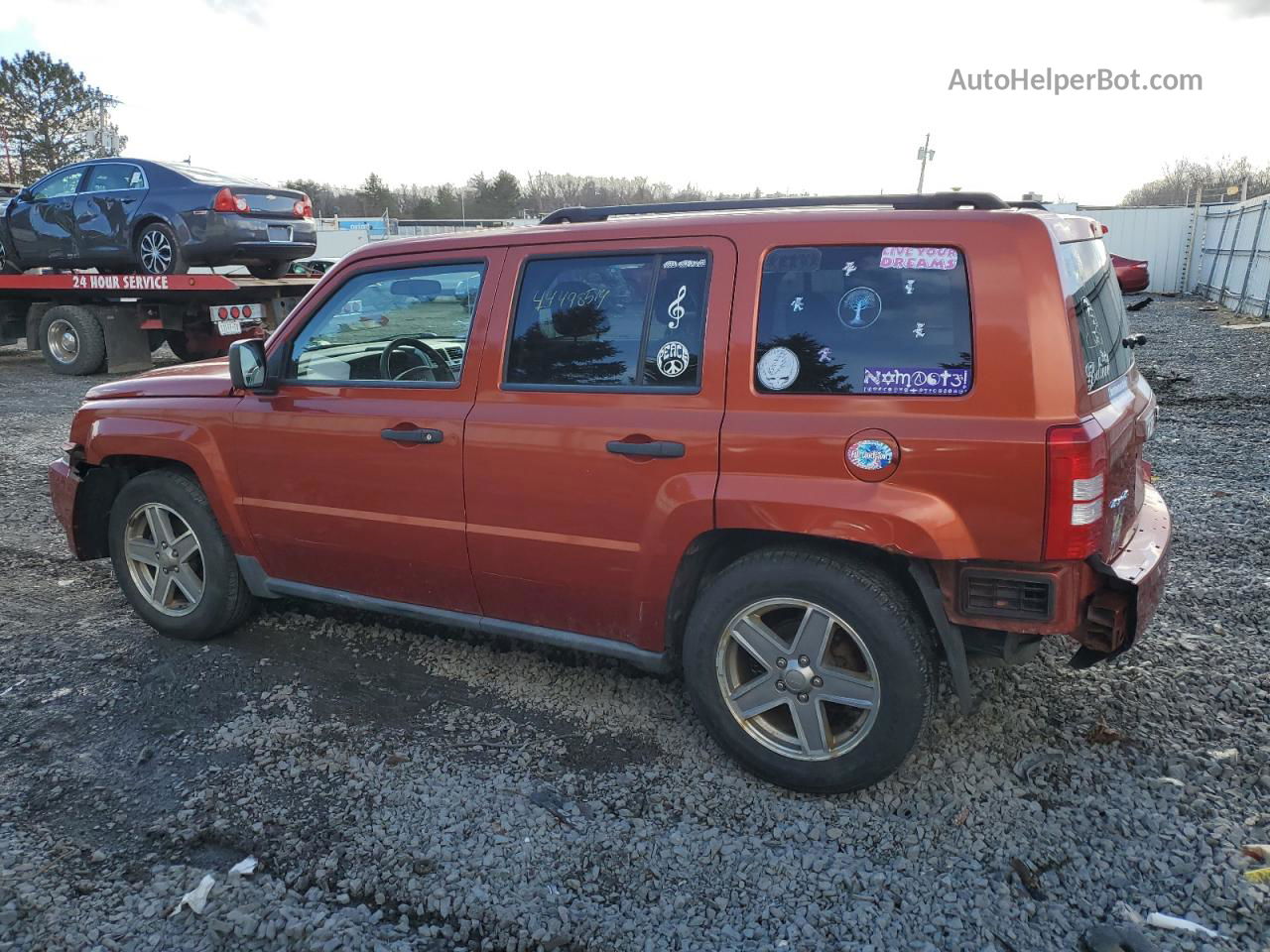 2008 Jeep Patriot Sport Orange vin: 1J8FF28W38D611022