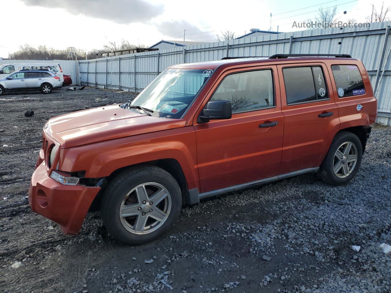 2008 Jeep Patriot Sport Orange vin: 1J8FF28W38D611022