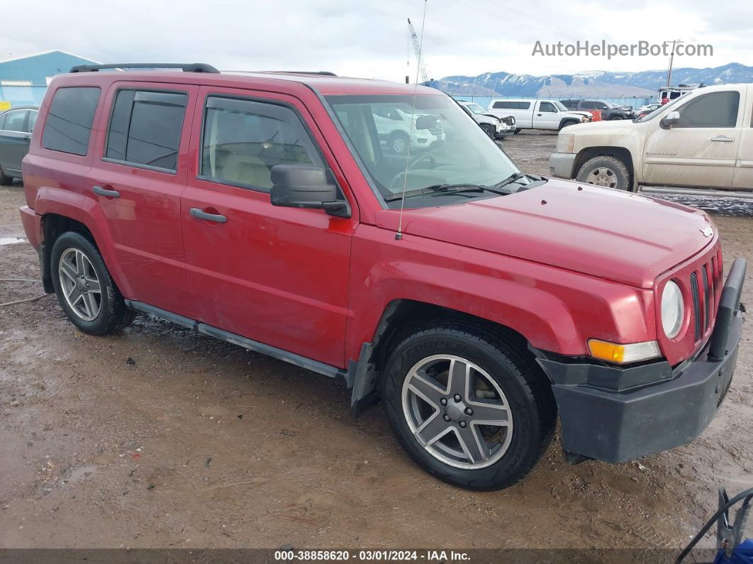 2008 Jeep Patriot Sport Red vin: 1J8FF28W38D736506