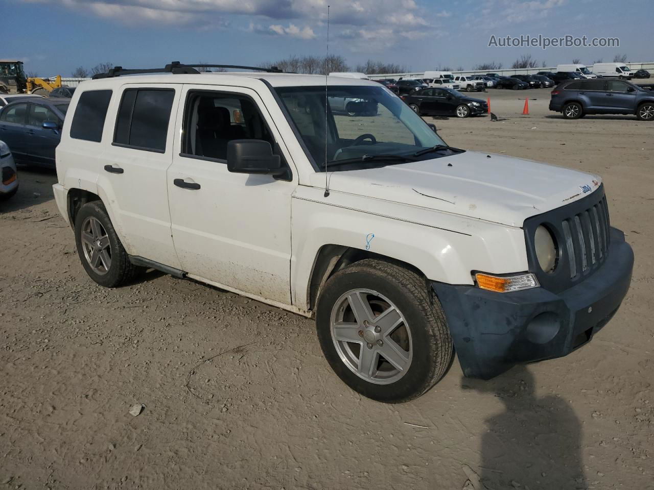 2008 Jeep Patriot Sport White vin: 1J8FF28W48D636317