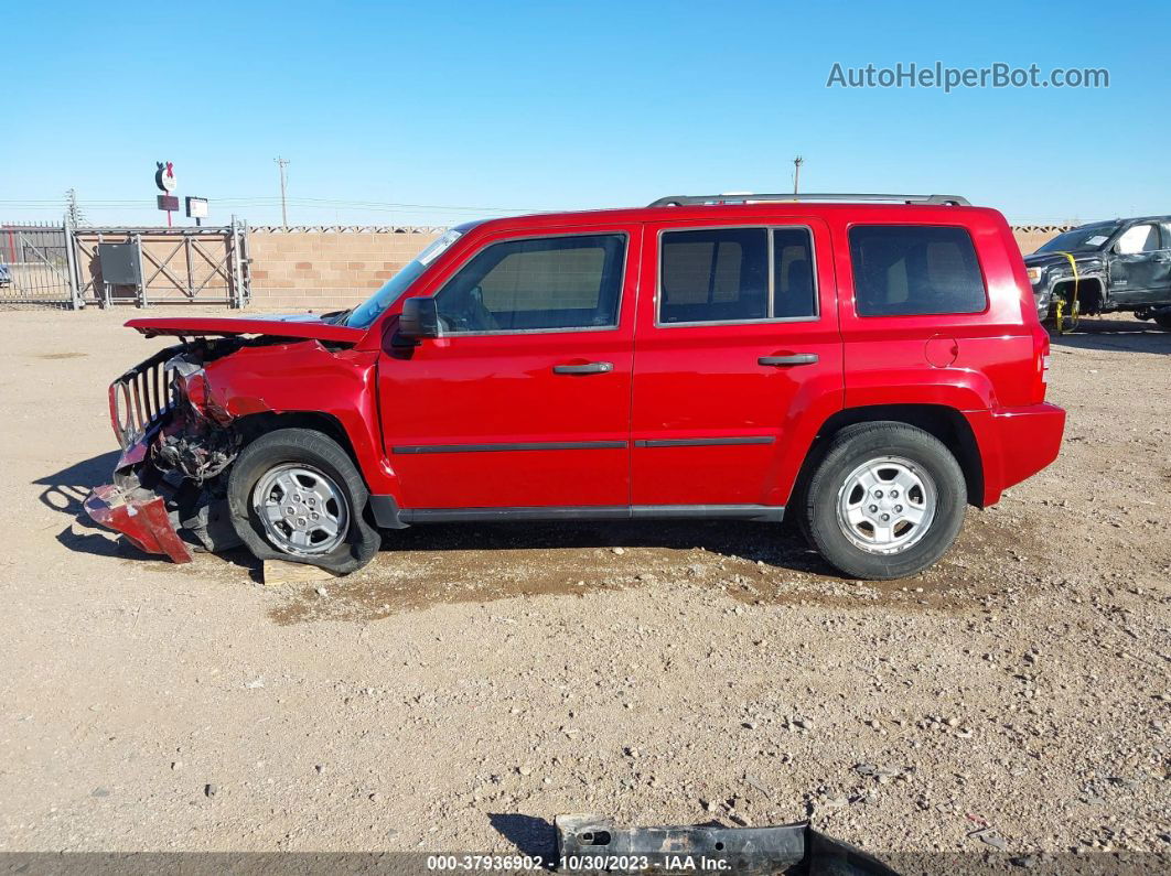 2008 Jeep Patriot Sport Red vin: 1J8FF28W48D736112