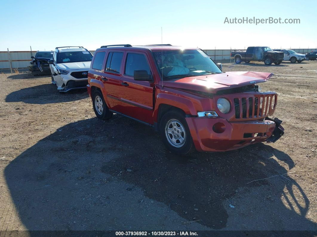 2008 Jeep Patriot Sport Red vin: 1J8FF28W48D736112