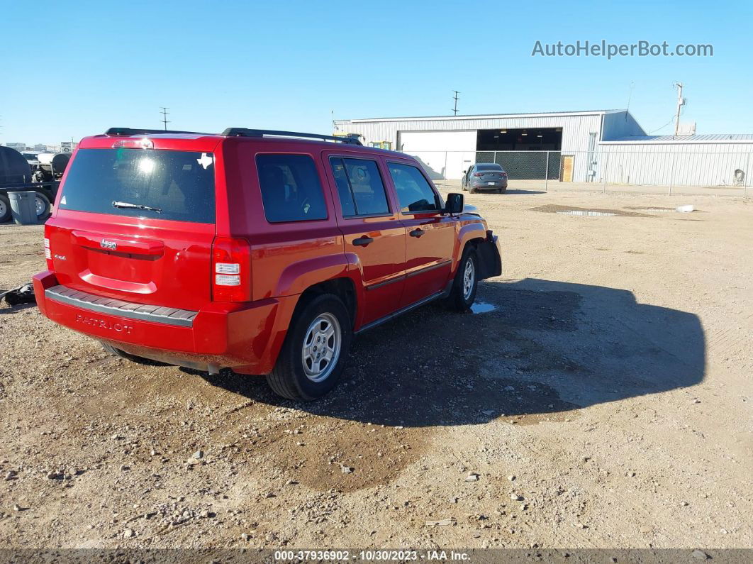 2008 Jeep Patriot Sport Red vin: 1J8FF28W48D736112