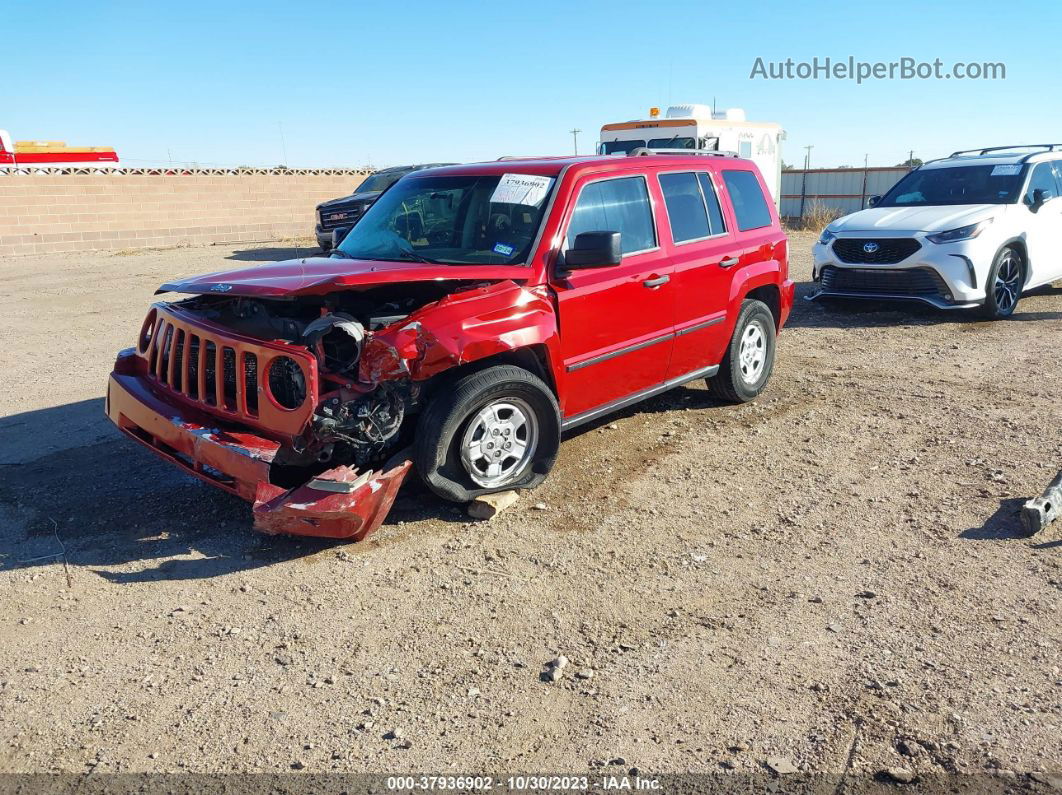 2008 Jeep Patriot Sport Red vin: 1J8FF28W48D736112