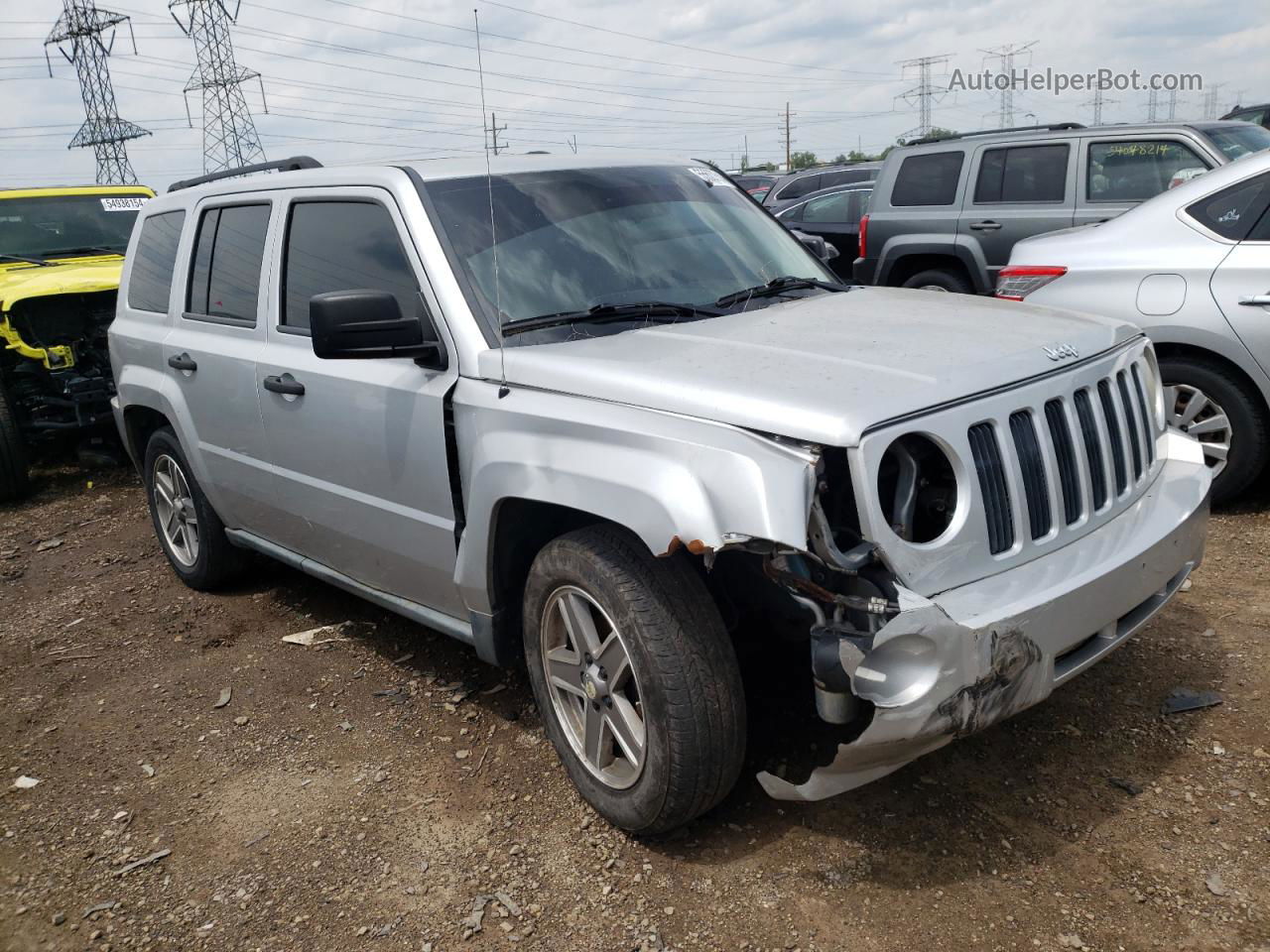 2008 Jeep Patriot Sport Silver vin: 1J8FF28W58D516428