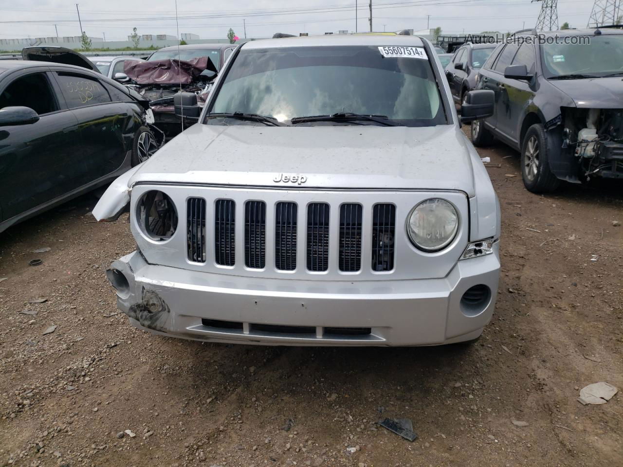 2008 Jeep Patriot Sport Silver vin: 1J8FF28W58D516428