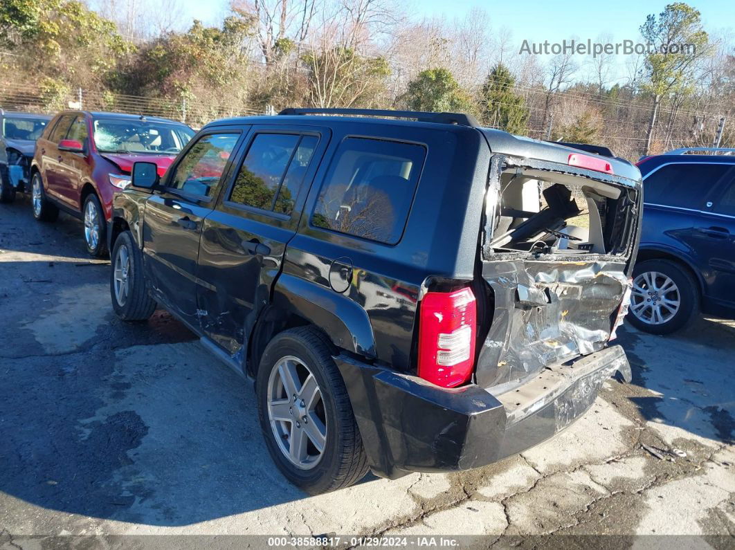 2008 Jeep Patriot Sport Black vin: 1J8FF28W58D698082