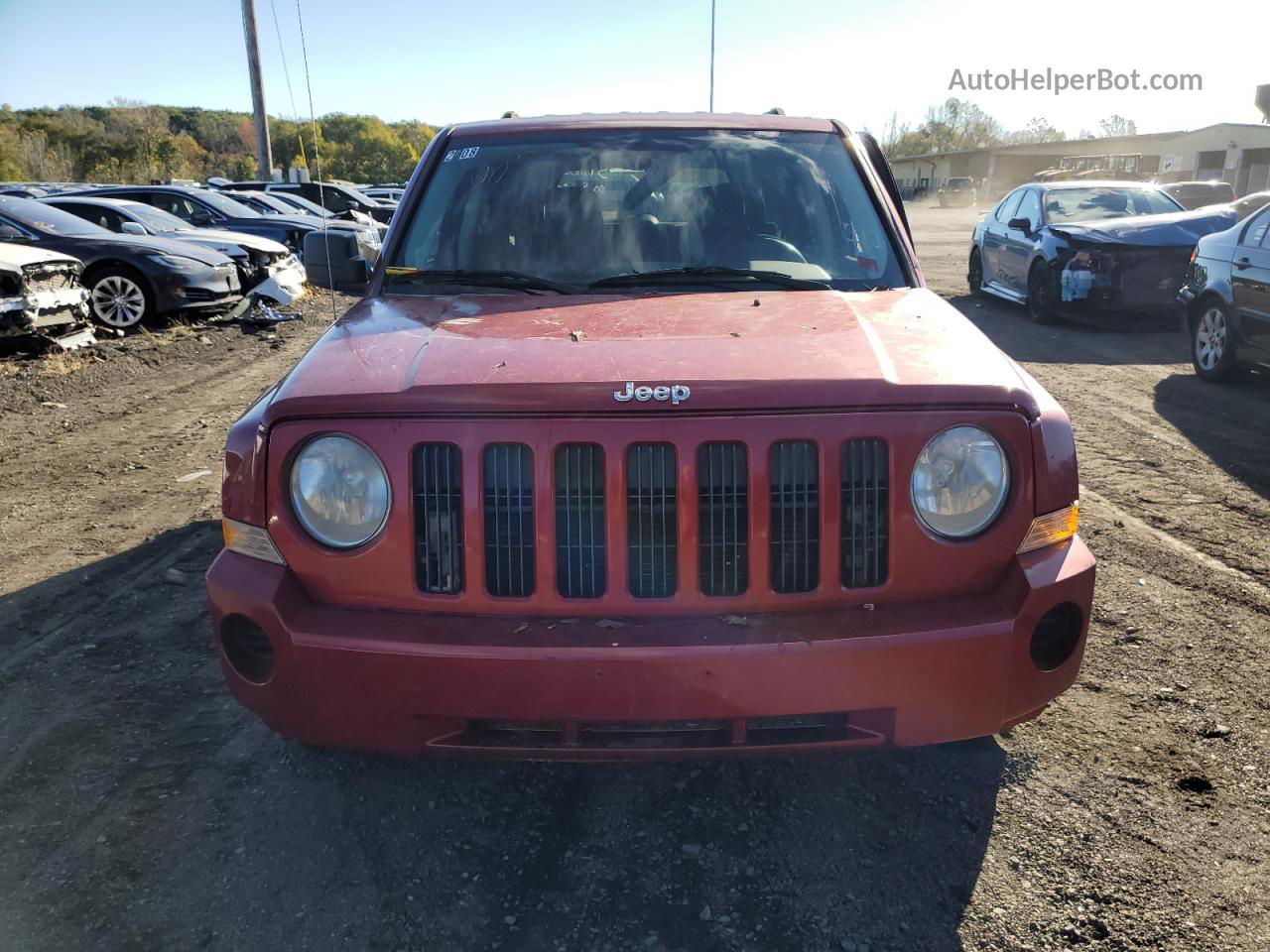 2008 Jeep Patriot Sport Red vin: 1J8FF28W58D700641