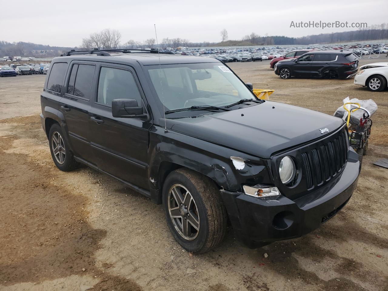 2008 Jeep Patriot Sport Black vin: 1J8FF28W58D716452