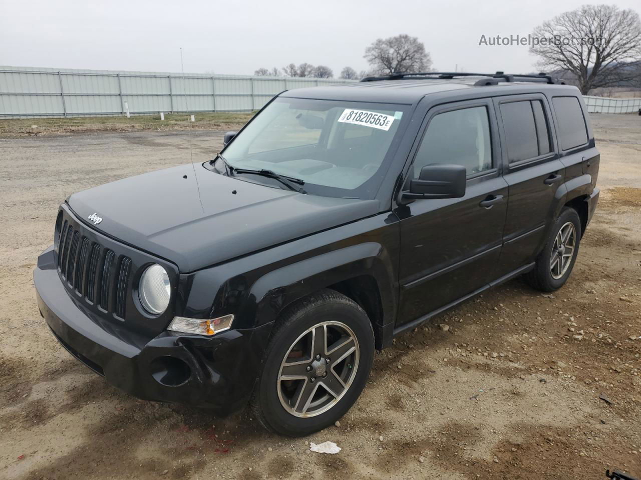 2008 Jeep Patriot Sport Black vin: 1J8FF28W58D716452