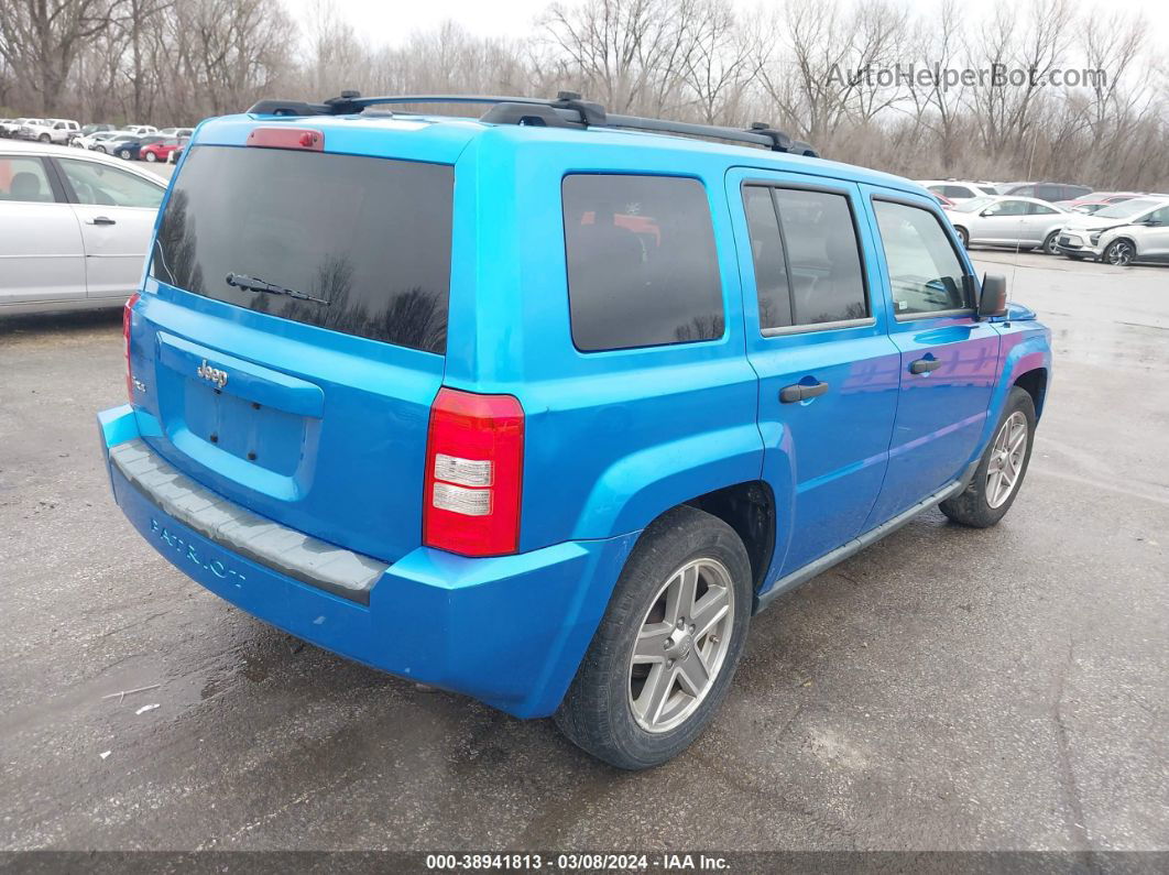 2008 Jeep Patriot Sport Blue vin: 1J8FF28W68D513070