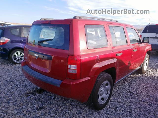 2008 Jeep Patriot Sport Red vin: 1J8FF28W68D603125