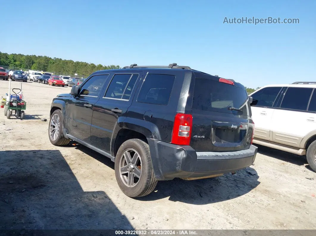 2008 Jeep Patriot Sport Black vin: 1J8FF28W68D787143