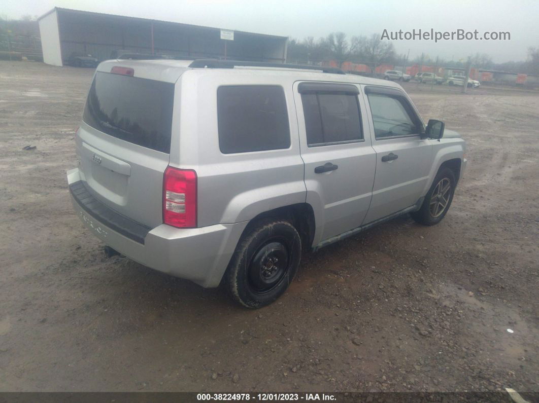 2008 Jeep Patriot Sport Silver vin: 1J8FF28W68D795789