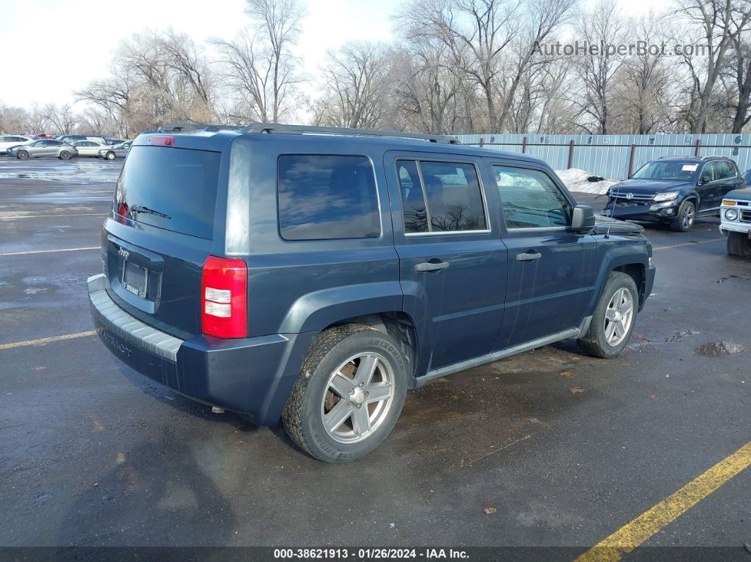 2008 Jeep Patriot Sport Blue vin: 1J8FF28W78D575464