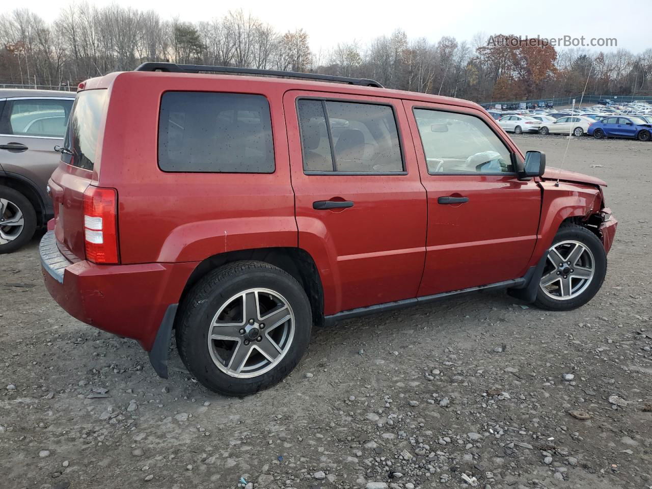 2008 Jeep Patriot Sport Red vin: 1J8FF28W78D792304