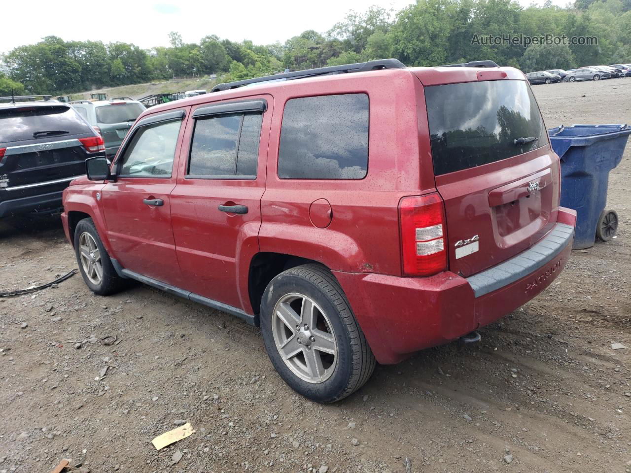 2008 Jeep Patriot Sport Red vin: 1J8FF28W88D528590