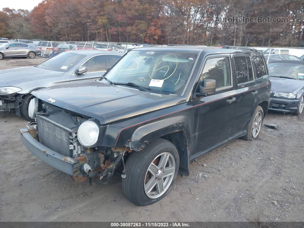 2008 Jeep Patriot Sport Black vin: 1J8FF28W88D567390