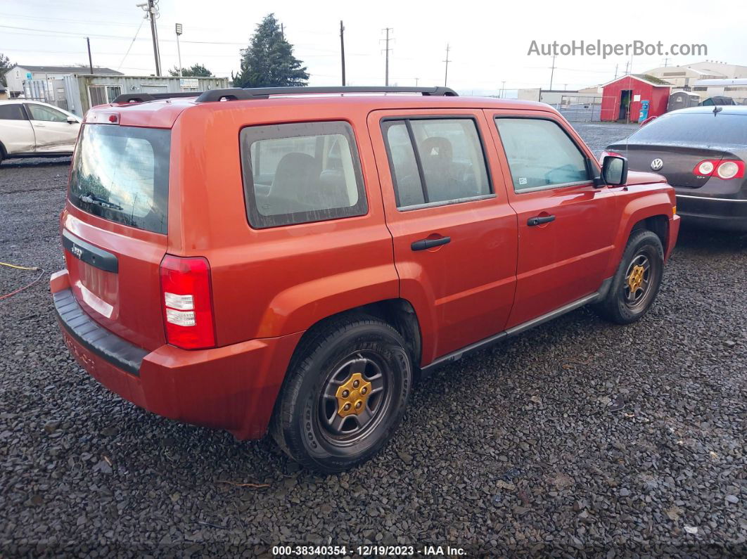 2008 Jeep Patriot Sport Оранжевый vin: 1J8FF28W88D577658