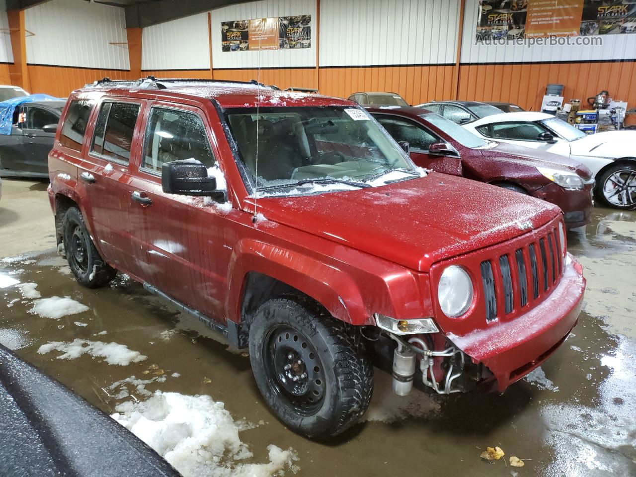 2008 Jeep Patriot Sport Red vin: 1J8FF28W88D614093