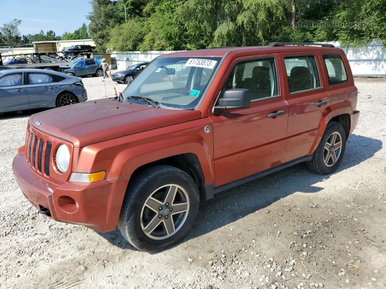 2008 Jeep Patriot Sport Оранжевый vin: 1J8FF28W88D785149