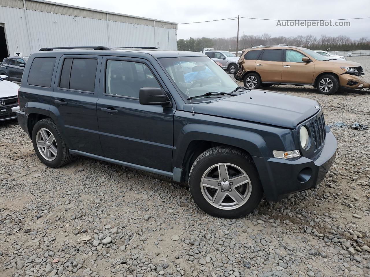 2008 Jeep Patriot Sport Blue vin: 1J8FF28W98D530526