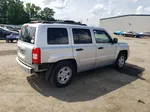 2008 Jeep Patriot Sport Silver vin: 1J8FF28W98D565423