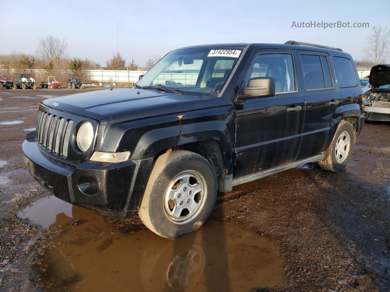 2008 Jeep Patriot Sport Black vin: 1J8FF28W98D567432