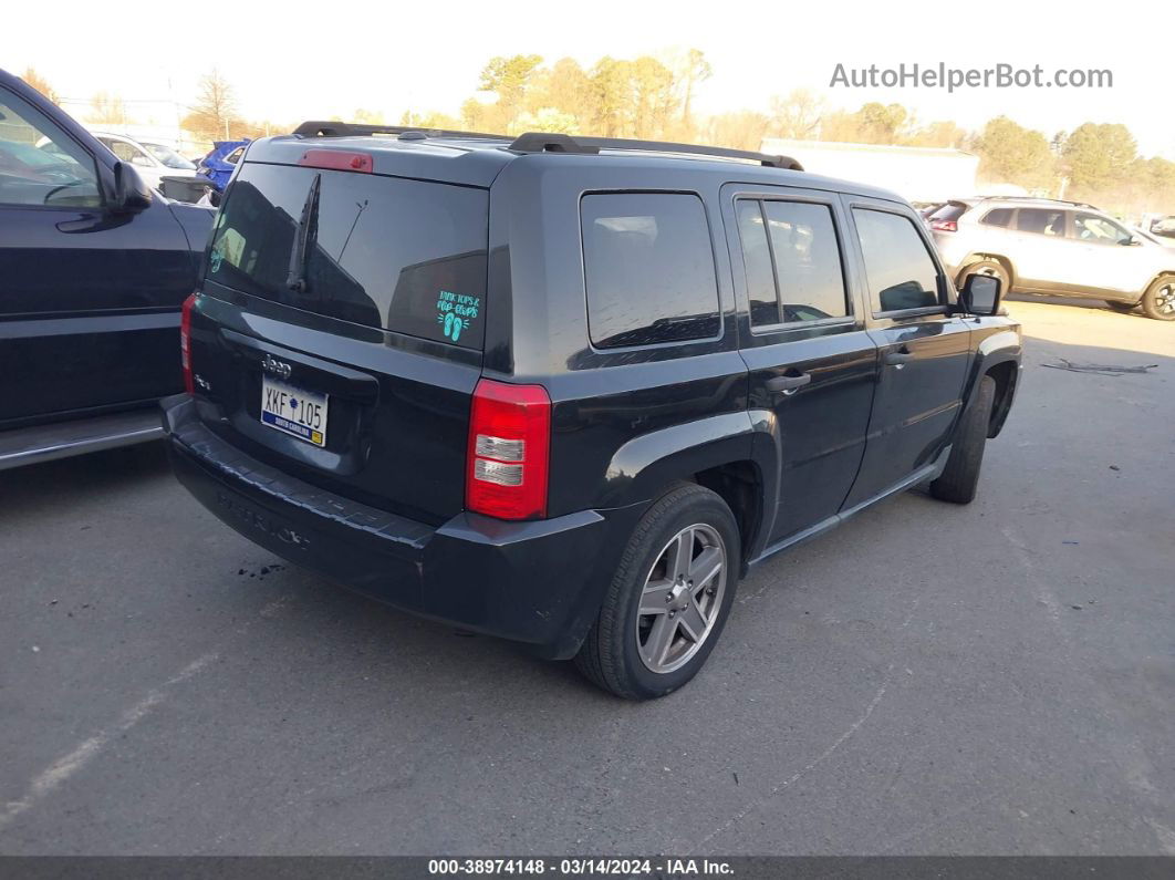 2008 Jeep Patriot Sport Black vin: 1J8FF28WX8D611034