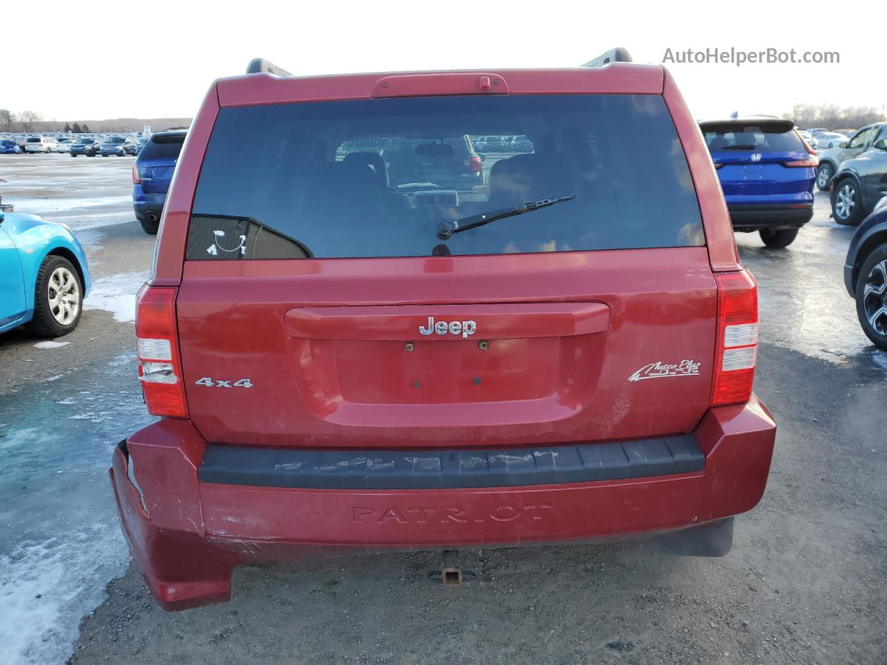 2008 Jeep Patriot Sport Темно-бордовый vin: 1J8FF28WX8D786805