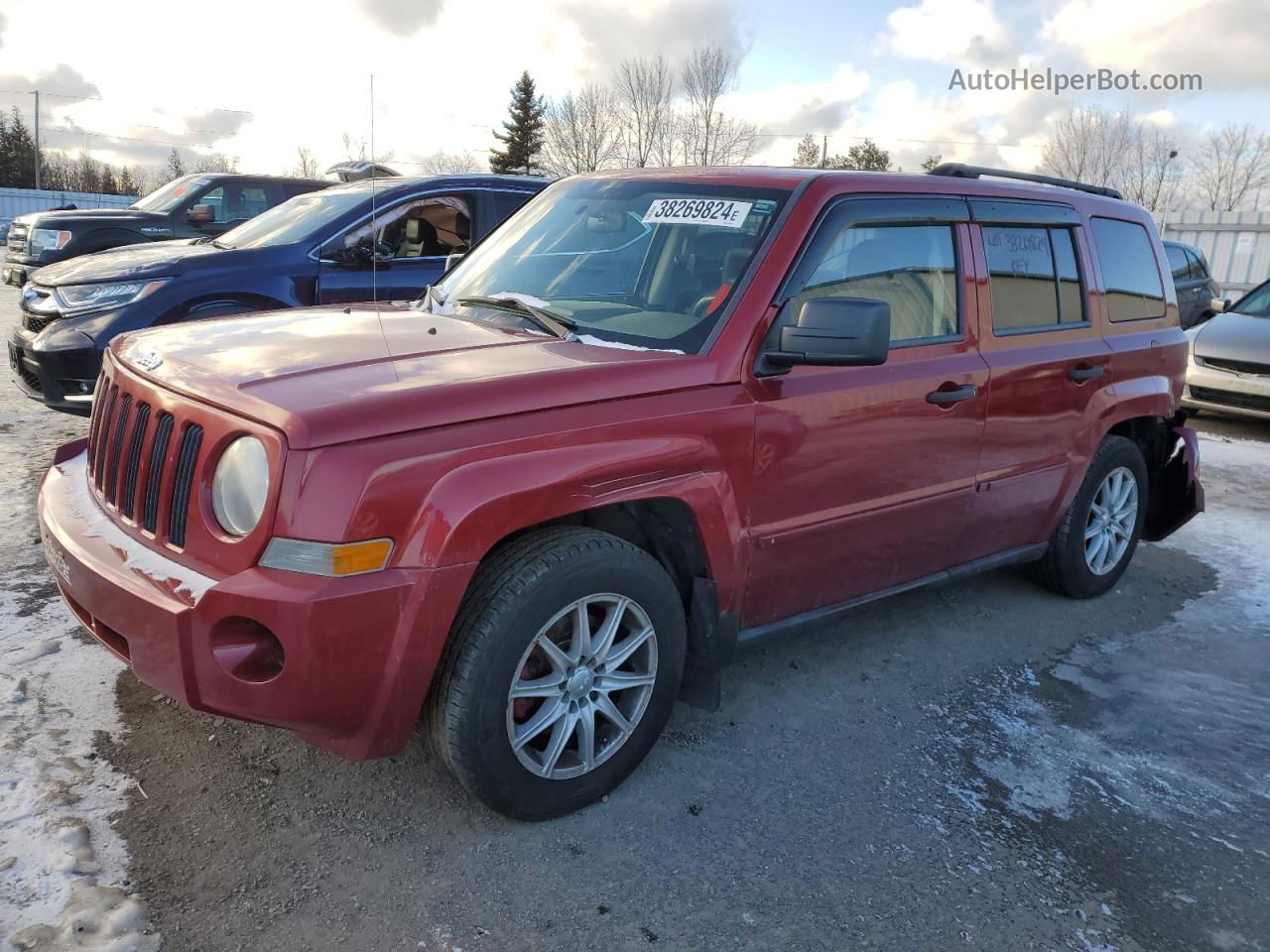 2008 Jeep Patriot Sport Темно-бордовый vin: 1J8FF28WX8D786805