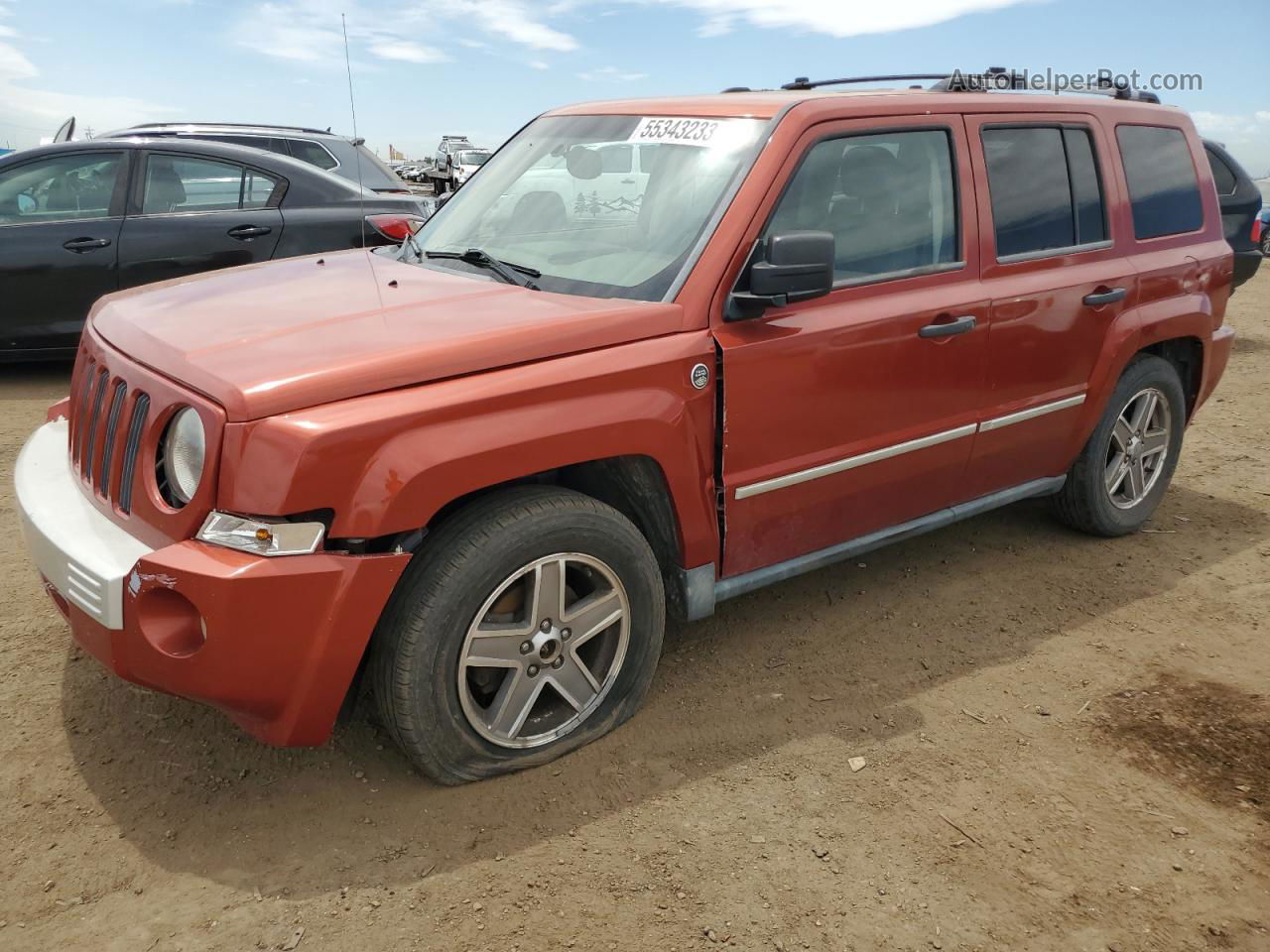 2008 Jeep Patriot Limited Orange vin: 1J8FF48W18D567131