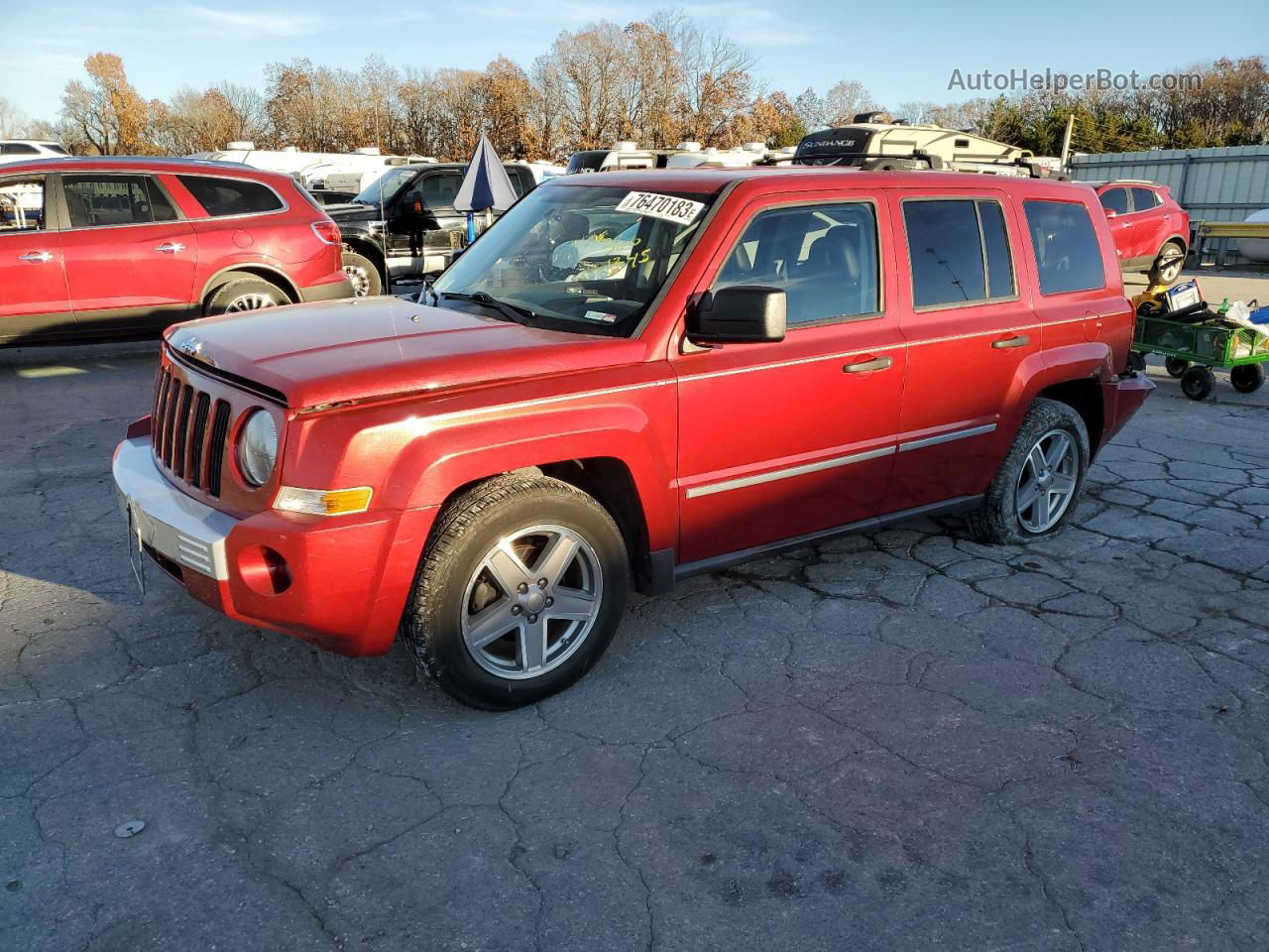 2008 Jeep Patriot Limited Red vin: 1J8FF48W88D642603