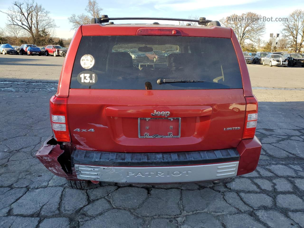 2008 Jeep Patriot Limited Red vin: 1J8FF48W88D642603