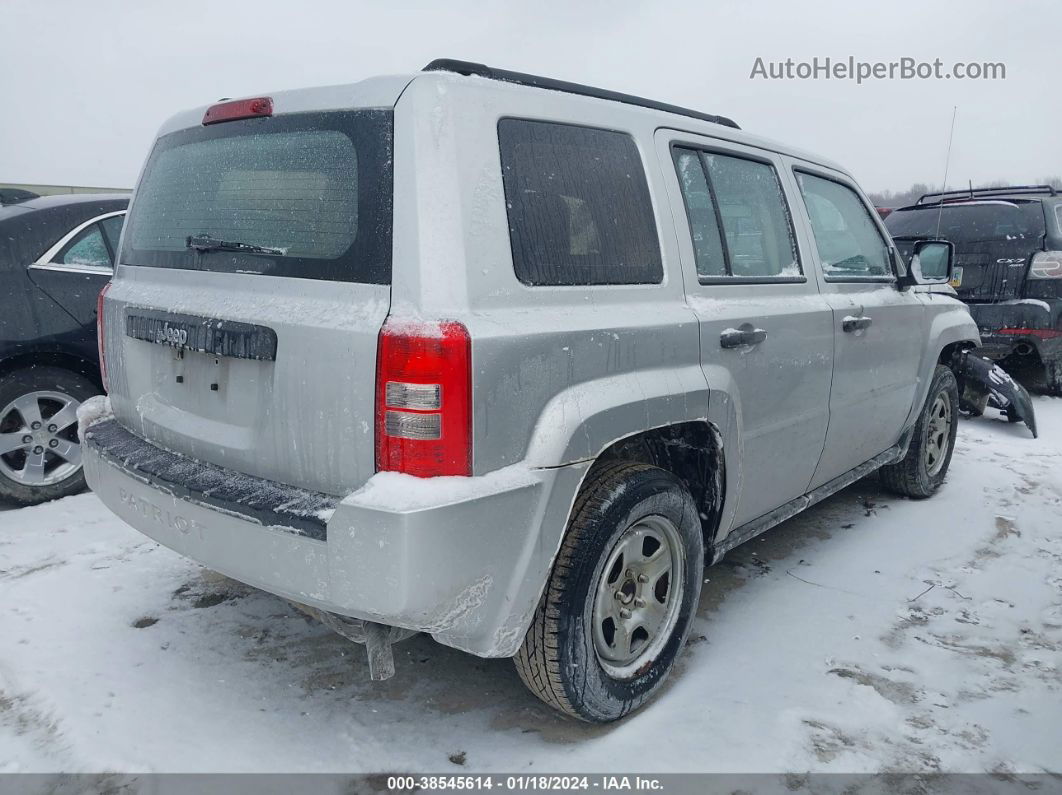 2008 Jeep Patriot Sport Silver vin: 1J8FT28008D798885