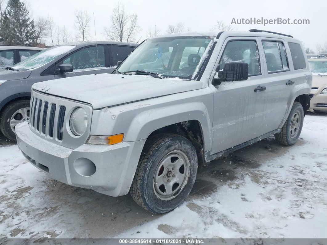 2008 Jeep Patriot Sport Silver vin: 1J8FT28008D798885