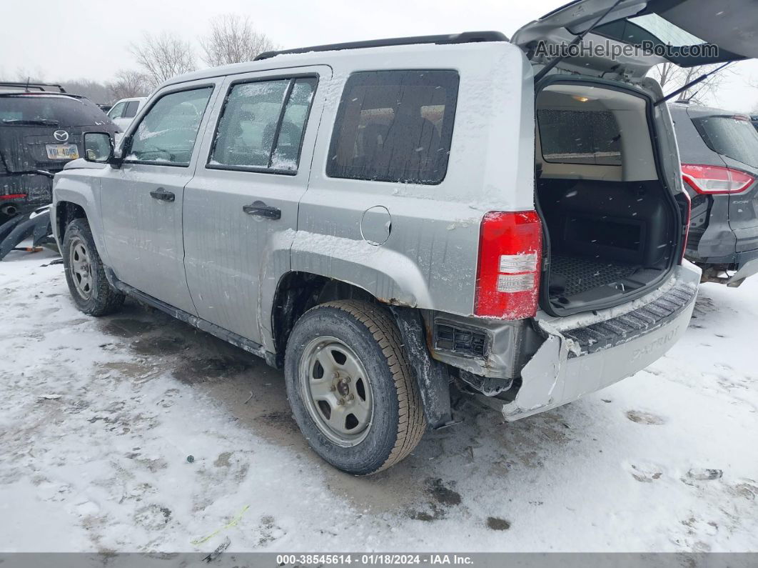 2008 Jeep Patriot Sport Silver vin: 1J8FT28008D798885