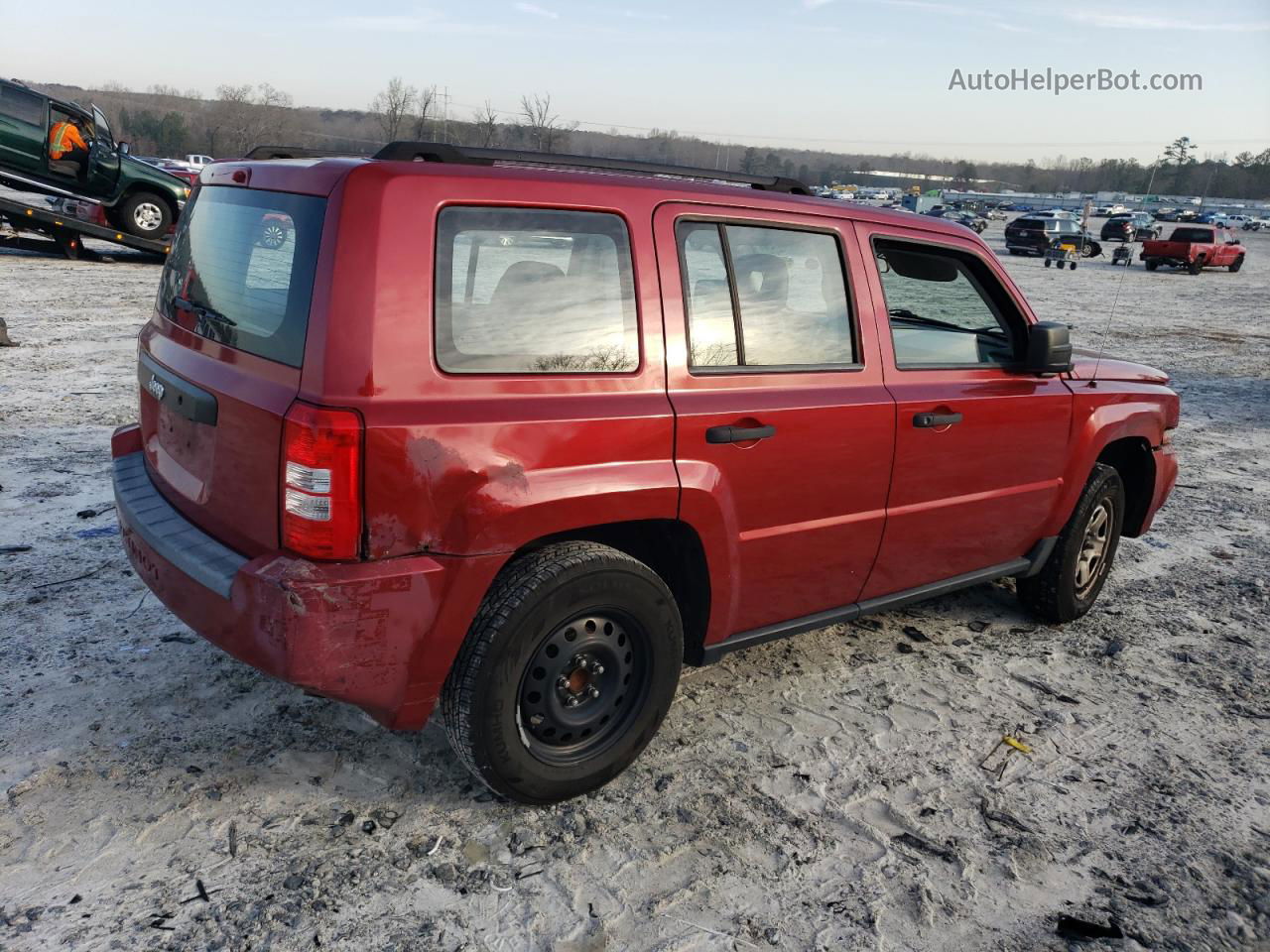 2008 Jeep Patriot Sport Burgundy vin: 1J8FT28018D748528