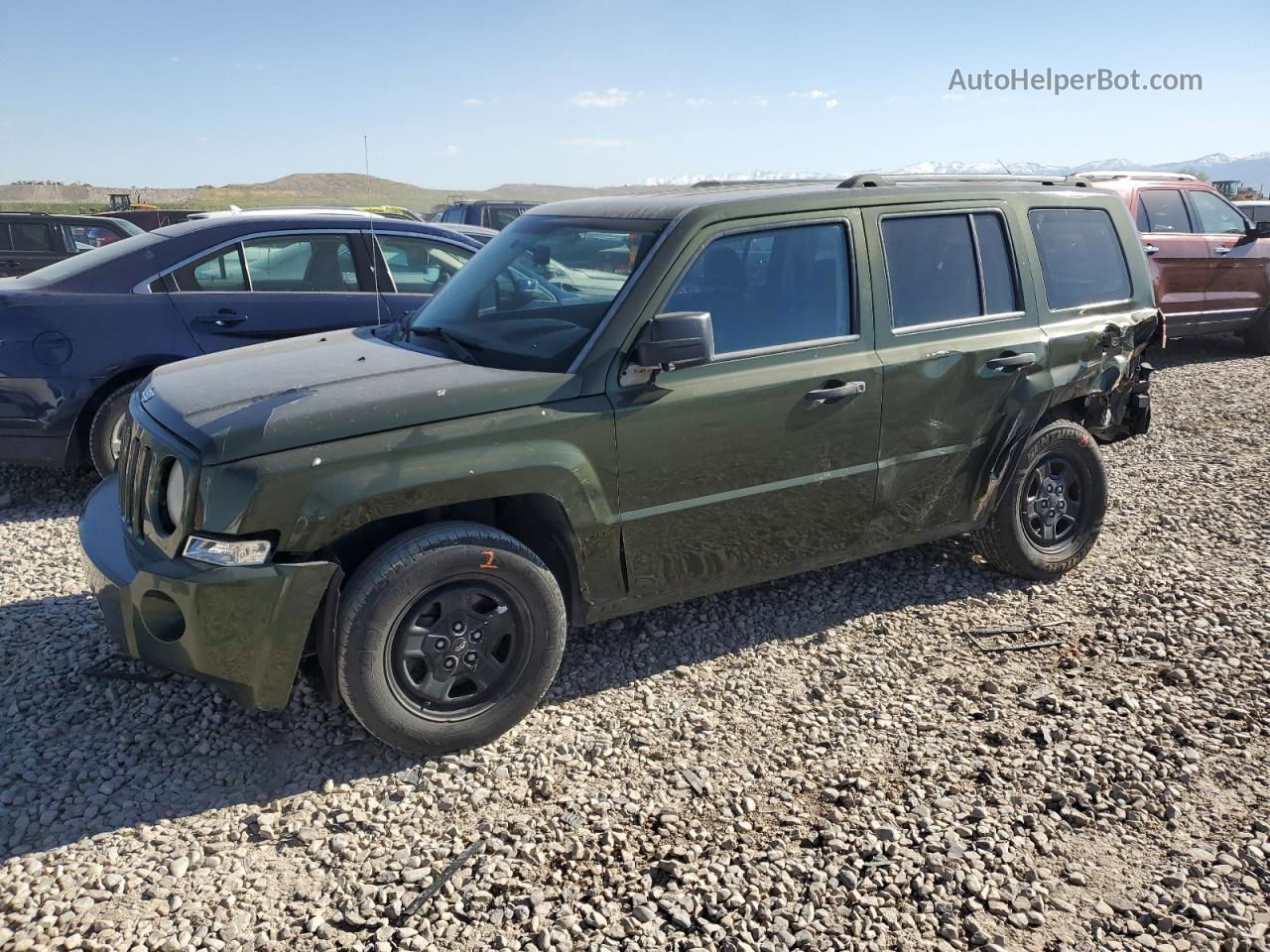 2008 Jeep Patriot Sport Green vin: 1J8FT28048D716821