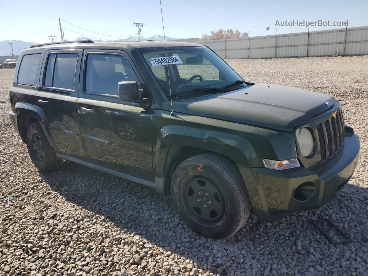 2008 Jeep Patriot Sport Green vin: 1J8FT28048D716821