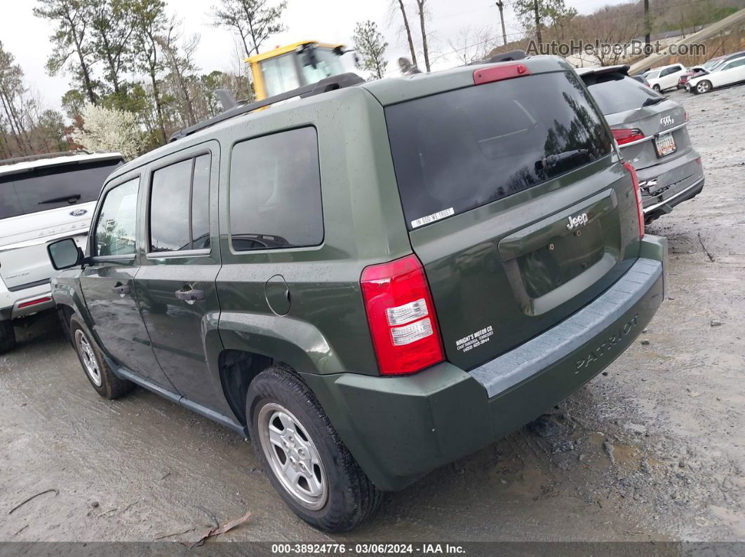 2008 Jeep Patriot Sport Green vin: 1J8FT28068D589005