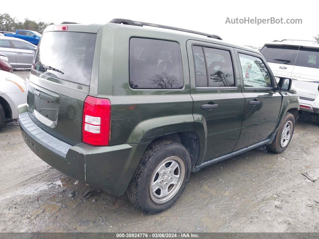 2008 Jeep Patriot Sport Green vin: 1J8FT28068D589005