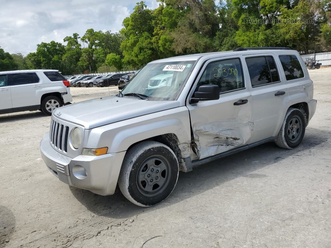 2008 Jeep Patriot Sport Silver vin: 1J8FT28068D644438