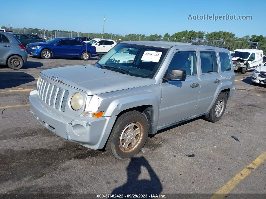 2008 Jeep Patriot Sport Silver vin: 1J8FT28068D785221