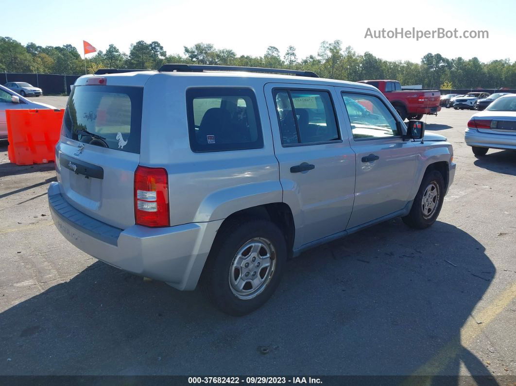 2008 Jeep Patriot Sport Silver vin: 1J8FT28068D785221