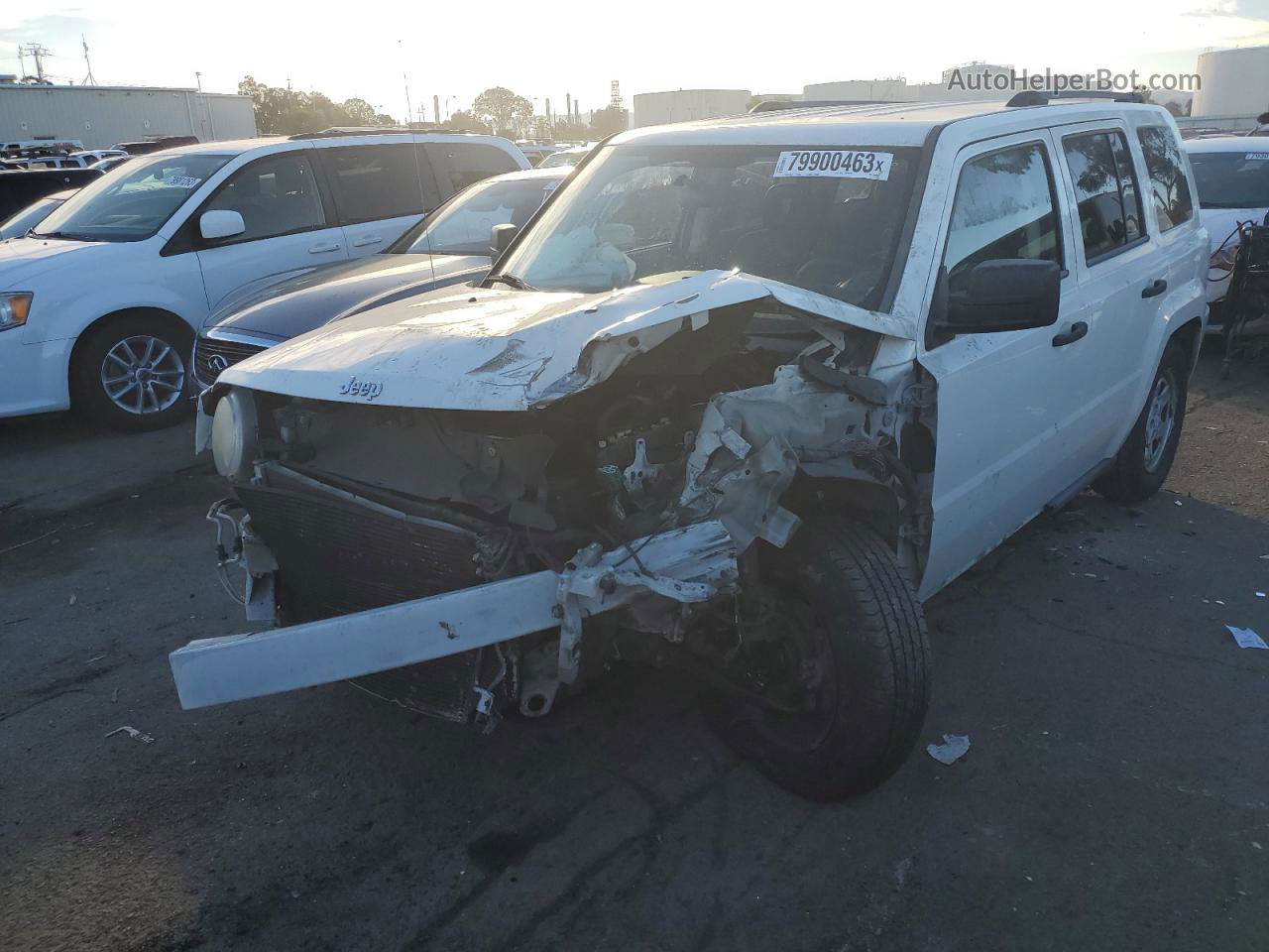 2008 Jeep Patriot Sport White vin: 1J8FT28088D560430