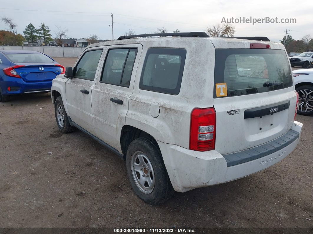 2008 Jeep Patriot Sport White vin: 1J8FT28088D679224